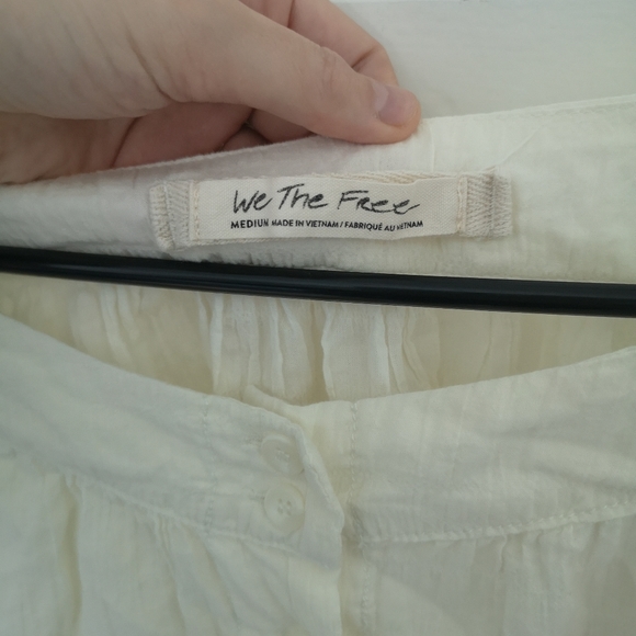 Free People Flowy Boho Hippie Summer Blouse - Picture 8 of 10